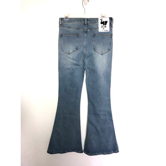 Sandrine Rose Super Flair Distressed Jeans in Rock - 31 - Picture 6 of 11